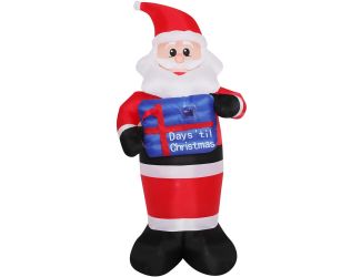 7-Ft. Pre-Lit Inflatable Santa Countdown