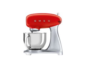 50s Retro-Style 5qt Stand Mixer Red & Chrome
