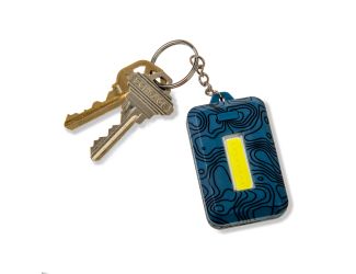 LED Keychain Flashlight - Blue