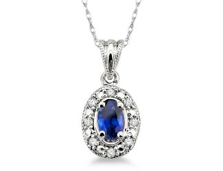 Diamond & Sapphire Necklace