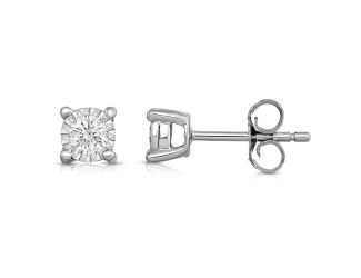 Diamond Solitaire Earrings