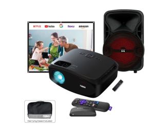 Naxa 210" Home Theater LCD Projector Combo