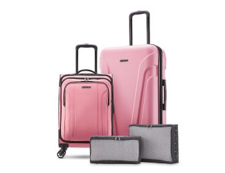Troupe Duo 4pc Hardside/Softside Travel System Pink Lemonade