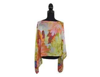 Kippling Floral Watercolor Poncho