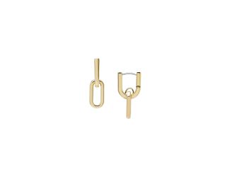 Heritage D-Link Gold-Tone Stainless Steel Drop Earrings