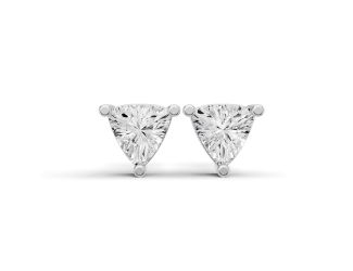 Trillion Lab Diamond Solitaire Earrings Size 0.5 CTW