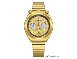 Men's Star Wars C-3PO Gold-Tone Stainless Steel Quartz Watch