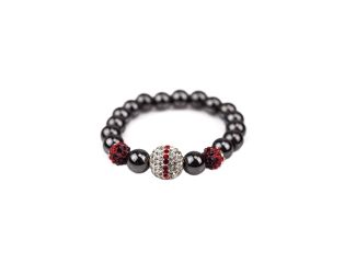 Hematite & Crystal Bracelet