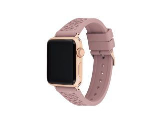 Blush Rubber Apple Watch Strap w/ "C" Logos 38mm & 40mm