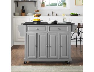 Full Size Granite Top Kitchen Cart