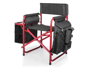 Fusion Backpack Chair w/ Cooler Gray/Red