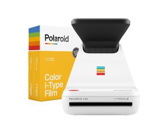 Lab Instant Printer with Color i-Type Film 2-Pack