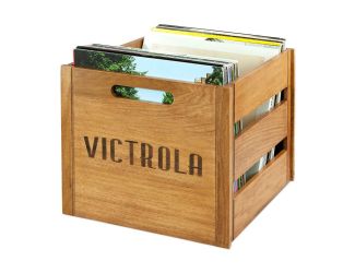 Victrola Wooden Record and Vinyl Crate