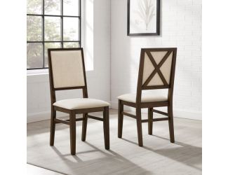 Joanna 2-Piece Upholstered Back Dining Chair Set