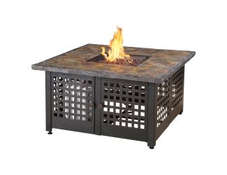 Endless Summer - LP Gas Outdoor Fire Pit w/Slate/Marble Mantel