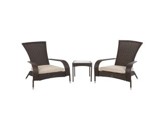 Coconino 3pc Wicker Conversation Set Mocha