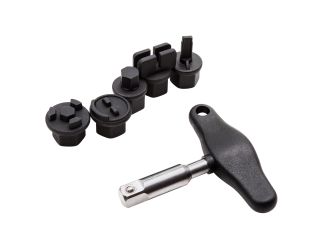 6pc Oil Drain Plug Wrench Kit - Plastic Drain Plugs & Bolts