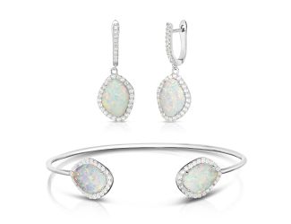 Opal Bracelet & Earrings Set