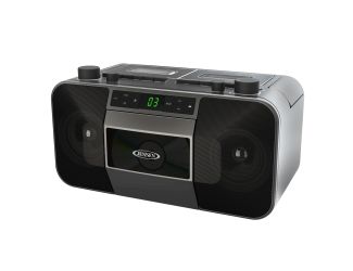 Portable Stereo CD Player Dual Cassette Deck Recorder with AM/FM Radio