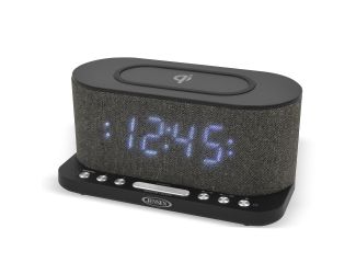 Dual Alarm Clock Radio with Wireless Qi Charging