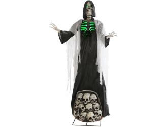 7-Ft. Tall Motion Activated Graveyard Ghoul by SVI, Battery-Operated Scary Halloween Prop with Light