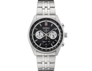 Essentials SS Chronograph Black Dial