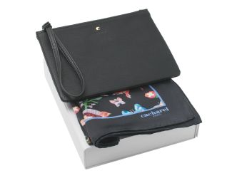 Set Cacharel Black (clutch & silk scarf)