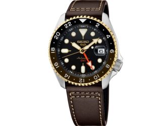 Seiko 5 Sports SS Automatic GMT Black Dial