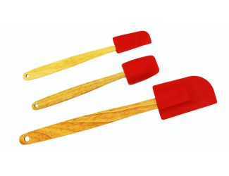 Silicone 3pc Spatula Set