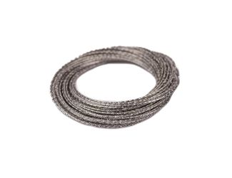 Interlocking Textured Steel Bands Bracelet