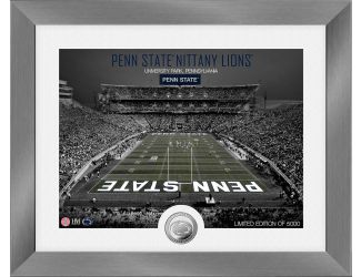 Penn State University Nittany Lions Art Deco Stadium Silver Coin Photo Mint
