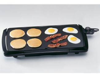 Cool-Touch Electric Griddle w/ Warmer Plus