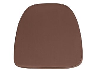 Soft Brown Fabric Chiavari Chair Cushion - Event Accessories - Chair Cushions
