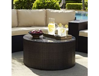 Catalina Wicker Outdoor Round Coffee Table
