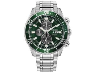 Men's Promaster Dive Stainless Steel Bracelet watch, Green dial