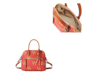 Monogram Domed Satchel
