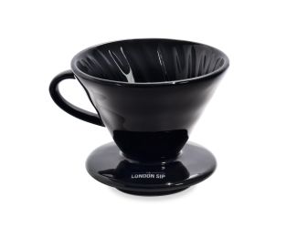 London Sip - Ceramic Coffee Dripper, 1-2 Cup, Black