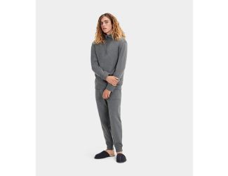 Mens Zeke Half Zip Pullover-Charcoal Heather-2X