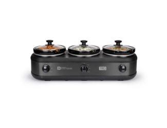 Three 1.5qt Buffet Server Graphite