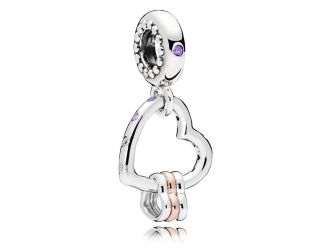 Heart Highlights Dangle Charm