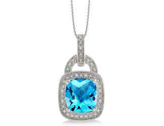 Blue Topaz Necklace