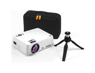 Kodak Flik X7 Home Projector, 1080p Support, Portable 4.0 LED Projector with Tripod & Case