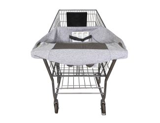 Boppy Compact Antibacterial Shopping Cart Cover Heathered Gray