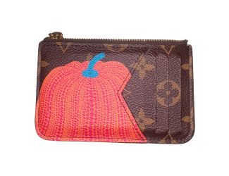 Louis Vuitton x YK Monogram Kusama Pumpkin Zipped Romy Card Holder