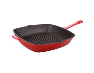 Neo Cast Iron Grill Pan Red 11"