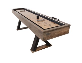 American Legend - Kirkwood 9' LED Light Up Shuffleboard Table with Bowling