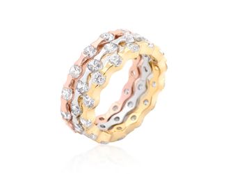 Stack Attack CZ Ring Set