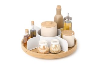 Bellwood Lazy Susan Divided Natural