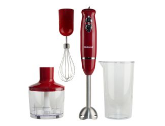 Multi-Purpose 4-in-1 Immersion Hand Blender Red