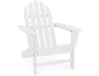 Classic All-Weather Adirondack Chair in White